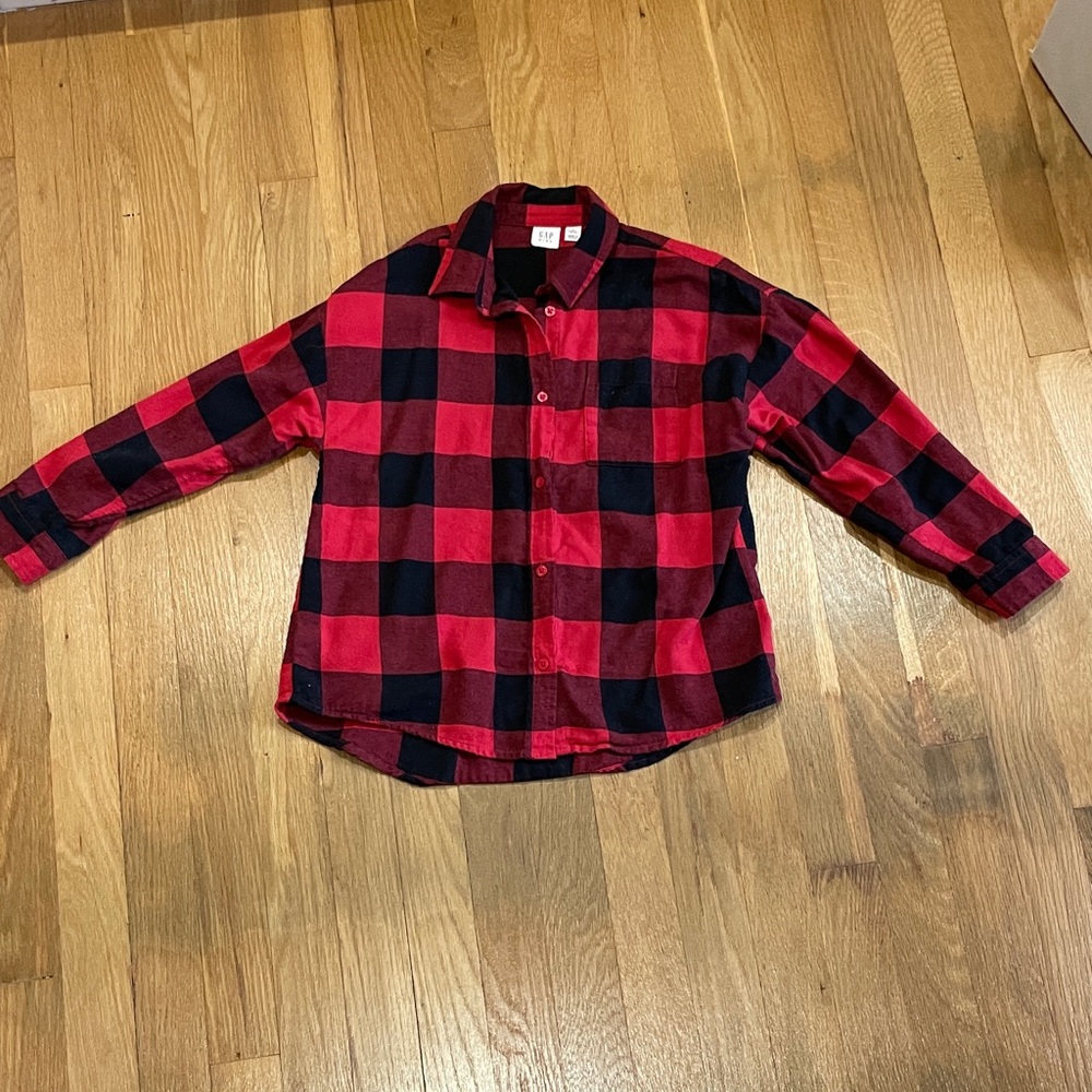GAP Kids Buffalo Check Flannel Shirt (Cozy for the winter!)